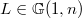 $L\in \mathbb{G}(1,n)$