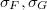 $\sigma_F,\sigma_G$