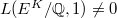 $L(E^K/\mathbb{Q},1)\ne0$