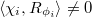 $\langle \chi_i,R_{\phi_i}\rangle\ne0$