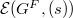 $\mathcal{E}(G^F, (s))$