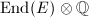 $\End(E)\otimes\mathbb{Q}$