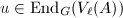 $u\in \End_G(V_\ell(A))$