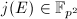 $j(E)\in\mathbb{F}_{p^2}$