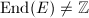 $\End(E)\ne\mathbb{Z}$