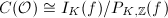 $C({\cal O})\cong I_K(f)/P_{K,\mathbb{Z}}(f)$
