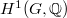 $H^1(G,\mathbb{Q})$