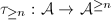 $\tau_{\ge n}:\mathcal{A}\rightarrow\mathcal{A}^{\ge n}$