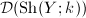 $\mathcal{D}(\mathrm{Sh}(Y;k))$