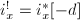 $i_x^!=i_x^*[-d]$