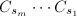 $C_{s_m}\cdots C_{s_1}$
