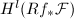 $H^l(Rf_*\mathcal{F})$