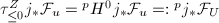 $\tau_{\le0}^Zj_*\mathcal{F}_u={}^pH^0j_*\mathcal{F}_u=:{}^pj_*\mathcal{F}_U$