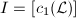 $I=[c_1(\mathcal{L})]$