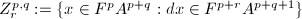 $Z_r^{p,q}:=\{x\in F^pA^{p+q}: dx\in F^{p+r}A^{p+q+1}\}$