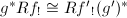$g^* Rf_!\cong Rf'{}_! (g')^*$
