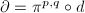 $\partial=\pi^{p,q}\circ d$