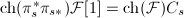 $\mathrm{ch}(\pi_s^*\pi_{s*})\mathcal{F}[1 ]=\mathrm{ch}(\mathcal{F})C_s$