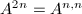 $A^{2n}=A^{n,n}$