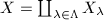 $X=\coprod_{\lambda\in \Lambda}X_\lambda$