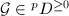 $\mathcal{G}\in{}^pD^{\ge0}$