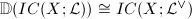 $\mathbb{D}(IC(X;\mathcal{L}))\cong IC(X;\mathcal{L}^\vee)$