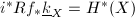 $i^*Rf_*\underline{k}_X=H^*(X)$
