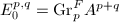 $E_0^{p,q}= \mathrm{Gr}_p^F A^{p+q}$