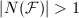 $|N(\mathcal{F})|>1$