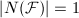 $|N(\mathcal{F})|=1$
