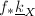 $f_*\underline{k}_X$