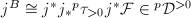 $j^B\cong j^*j_*{}^p\tau_{>0}j^*\mathcal{F}\in {}^p\mathcal{D}^{>0}$