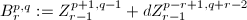 $B_r^{p,q}:= Z_{r-1}^{p+1,q-1}+d Z_{r-1}^{p-r+1,q+r-2}$