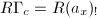 $R\Gamma_c=R(a_x)_!$