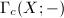 $\Gamma_c(X;-)$