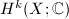 $H^k(X;\mathbb{C})$