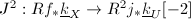 $J^2: Rf_*\underline{k}_X\rightarrow R^2j_*\underline{k}_U[-2]$