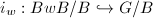 $i_w:BwB/B\hookrightarrow G/B$