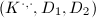 $(K^{\cdot,\cdot}, D_1, D_2)$