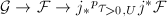 $\mathcal{G}\rightarrow\mathcal{F}\rightarrow j_*{}^p\tau_{>0,U}j^*\mathcal{F}$