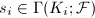 $s_i\in \Gamma(K_i;\mathcal{F})$