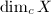 $\dim_c X$