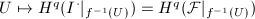$U\mapsto H^q(I^\cdot|_{f^{-1}(U)})=H^q(\mathcal{F}|_{f^{-1}(U)})$