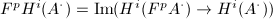 $F^pH^i(A^\cdot)=\Im(H^i(F^pA^\cdot)\rightarrow H^i(A^\cdot))$