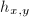 $h_{x,y}$