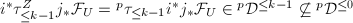 $i^*\tau_{\le k-1}^Zj_*\mathcal{F}_U={}^p\tau_{\le k-1}i^*j_*\mathcal{F}_U\in {}^p\mathcal{D}^{\le k-1}\not\subseteq {}^p\mathcal{D}^{\le0}$