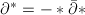 $\partial^*=-*\bar\partial*$