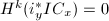 $H^k(i_y^*IC_x)=0$