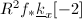 $R^2f_*\underline{k}_x[-2]$