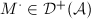 $M^\cdot \in \mathcal{D}^+(\mathcal{A})$